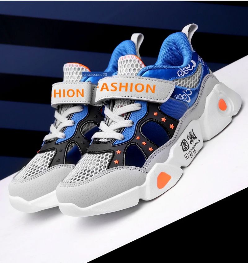 Hamza Jongens Casual Sneaker - Marineblauw
