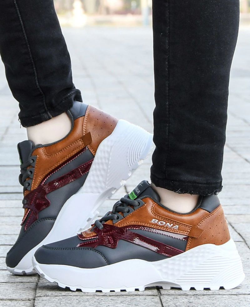 Hana Dames Hoogwaardige Platform Sneaker - Wit
