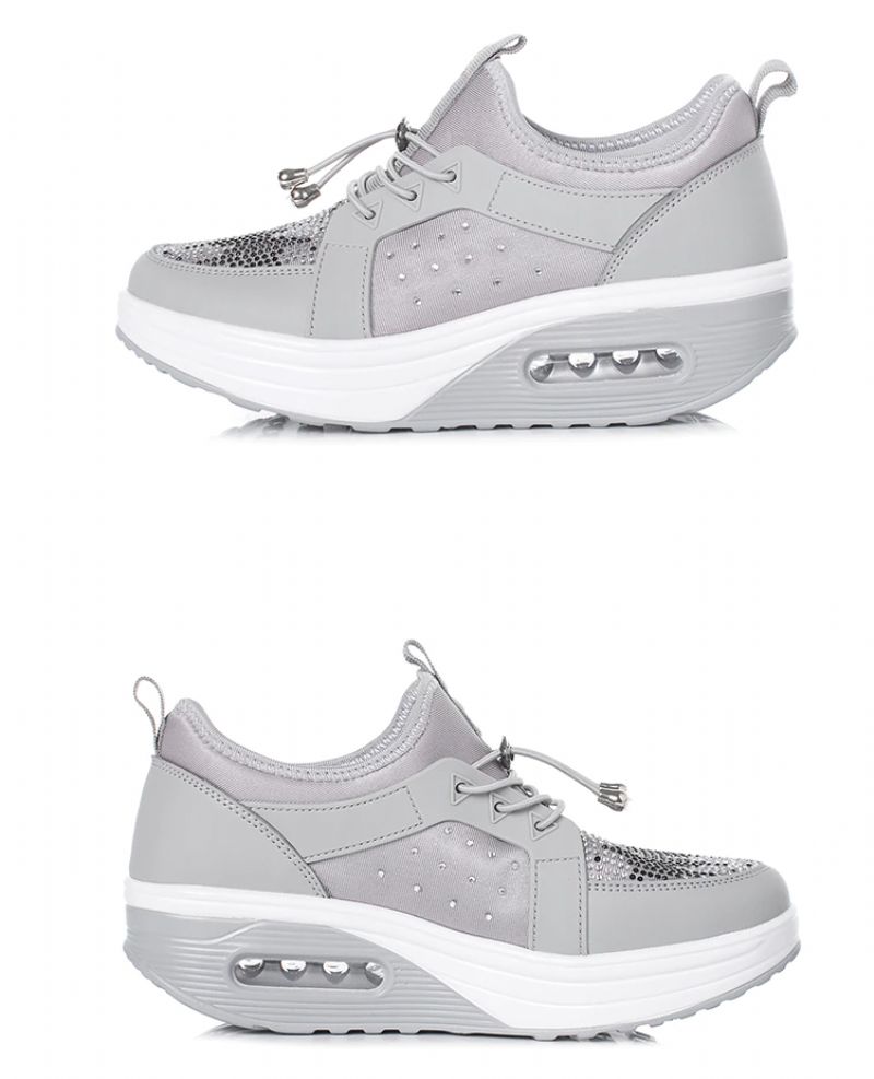 Hani Platform Sportschoenen Voor Dames Spring - Zwart