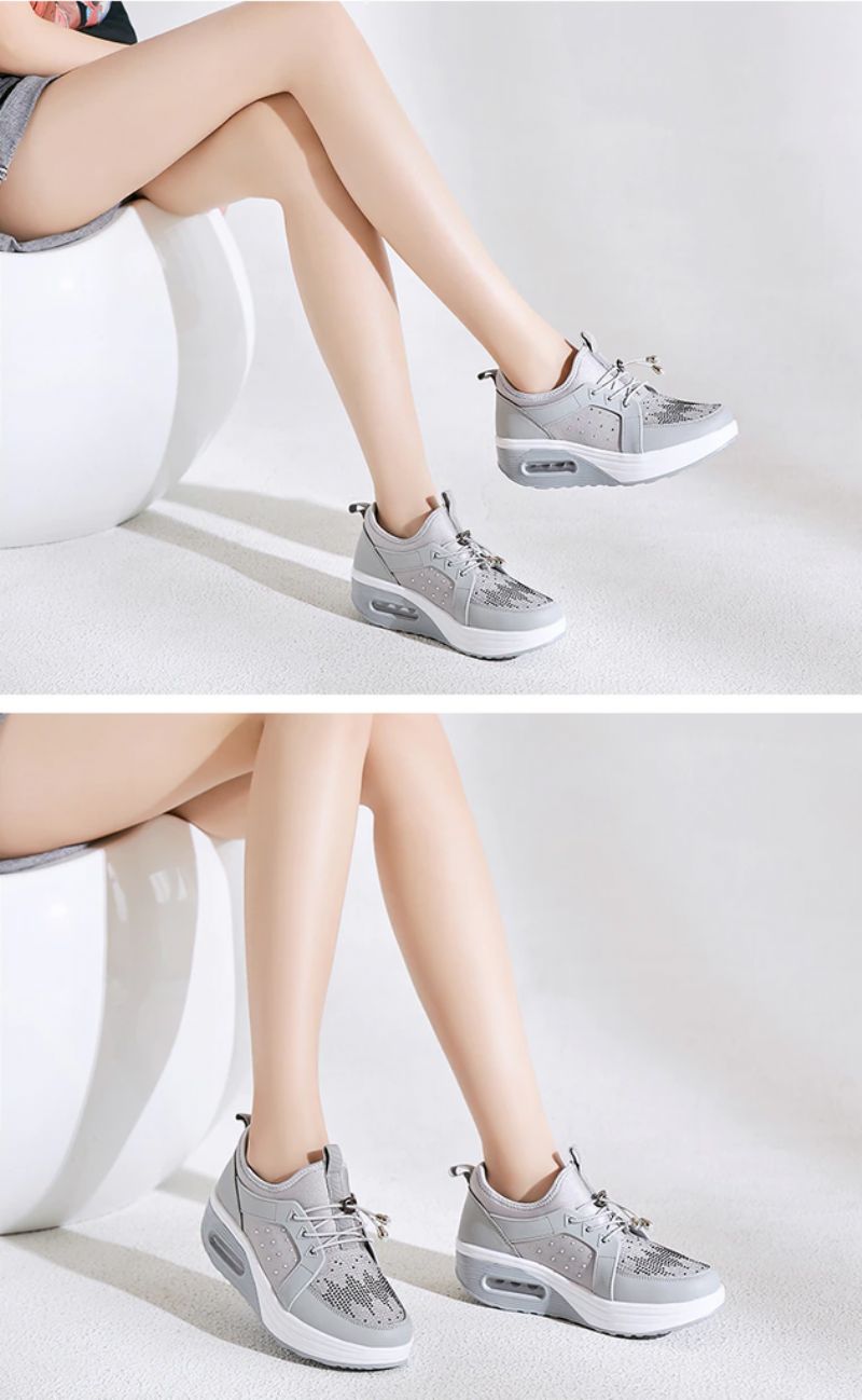 Hani Platform Sportschoenen Voor Dames Spring - Zwart