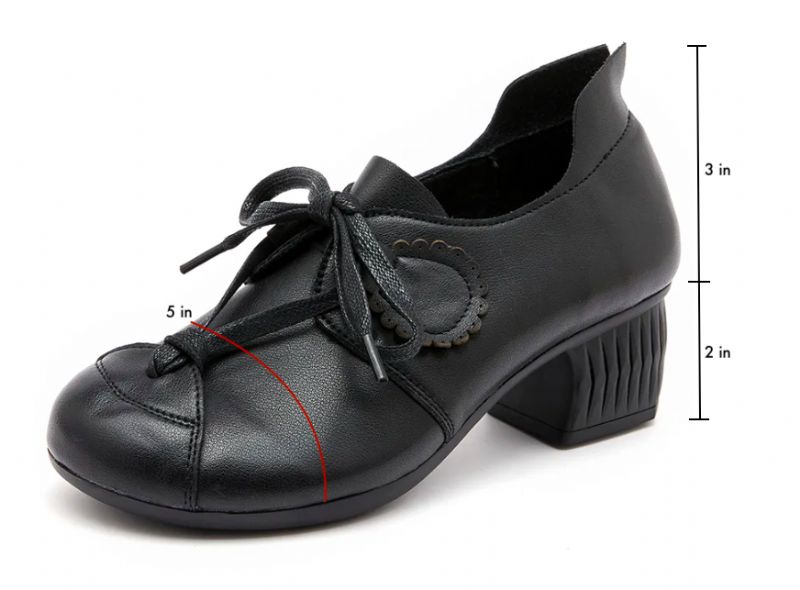 Hanna Dames Veterschoenen - Zwart