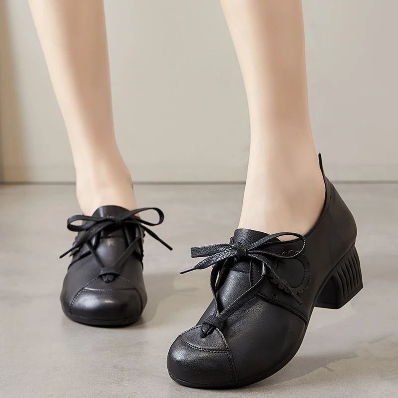Hanna Dames Veterschoenen - Zwart