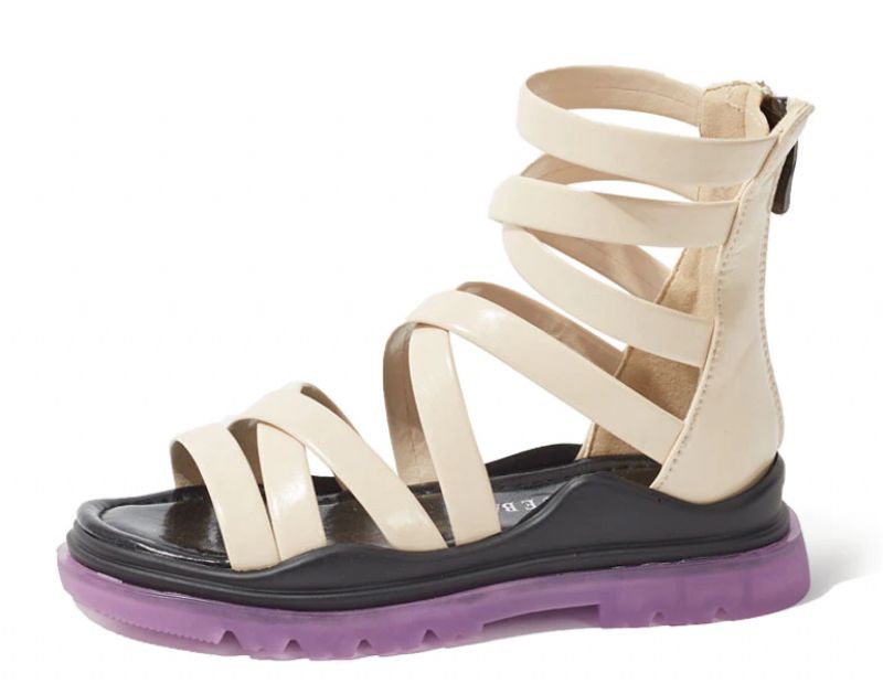 Hannah Meisjes Gladiator Sandaal - Beige