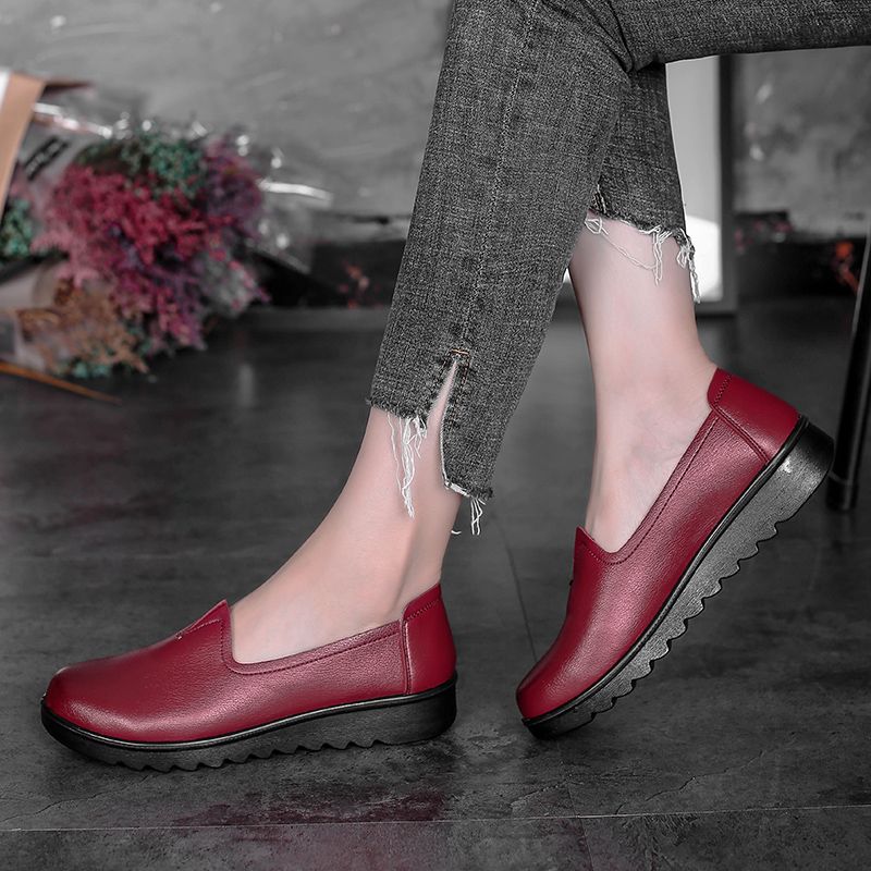 Hanny Dames Enkele Comfortabele Platte Loafer Schoenen - Zwart