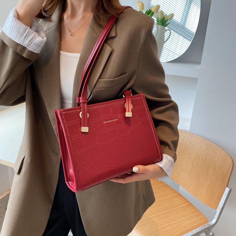 Hansel Leren Designer Handtas Voor Dames - Zwart
