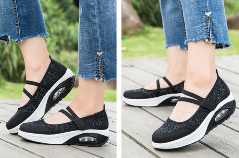 Harper Platform Schoenen Voor Dames - Zwart