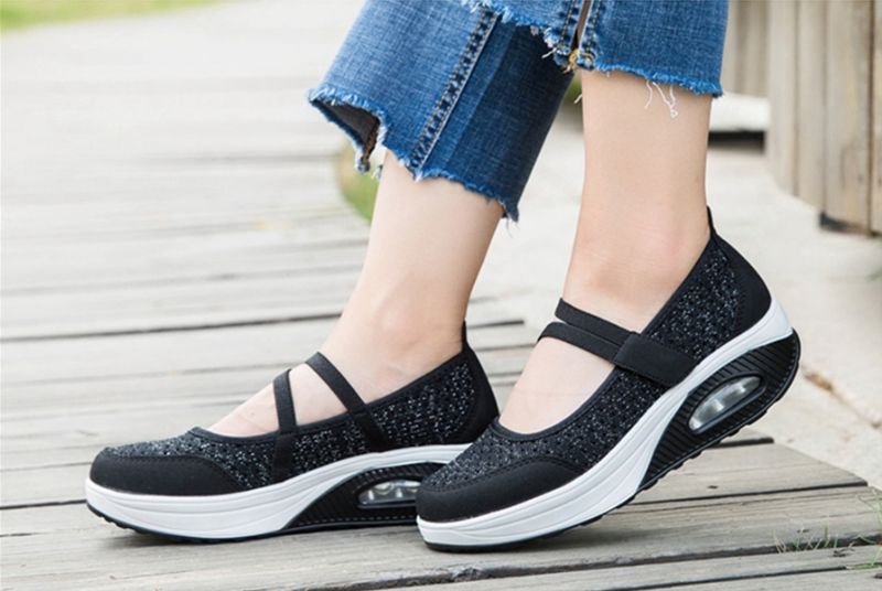 Harper Platform Schoenen Voor Dames - Zwart
