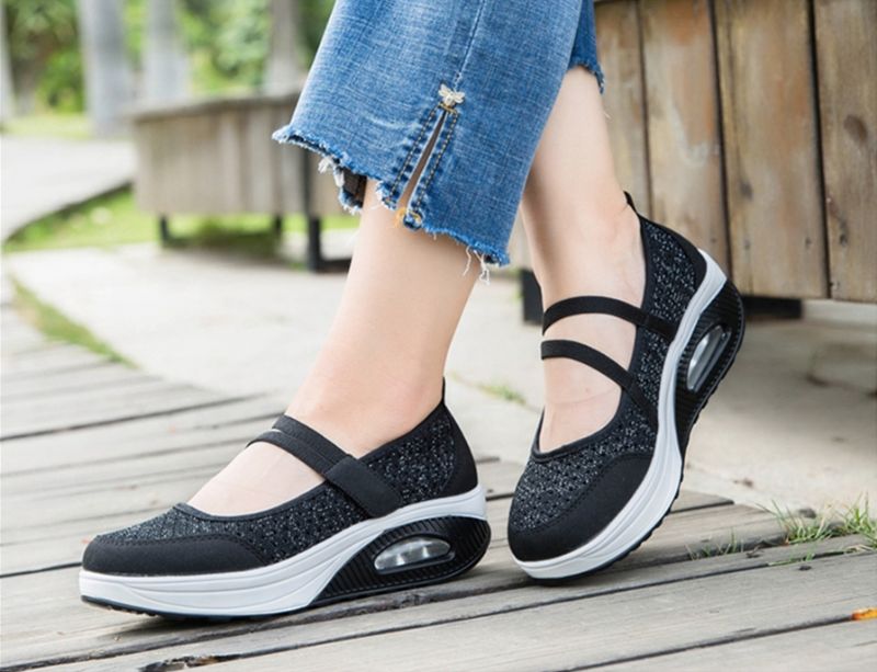 Harper Platform Schoenen Voor Dames - Zwart
