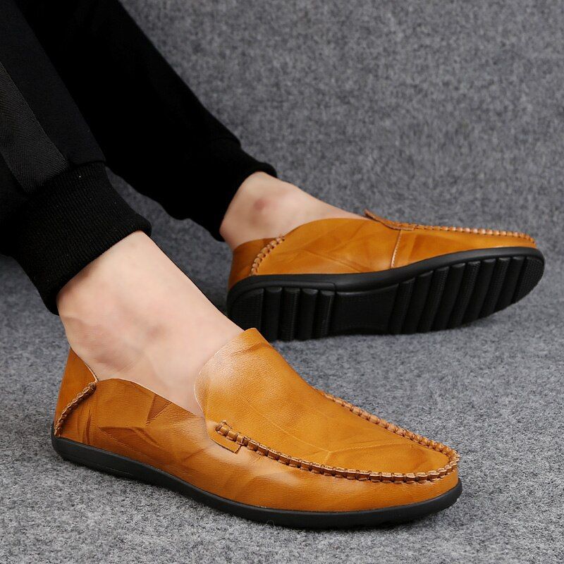 Harvey Heren Loafer Casual Schoenen - Koffie