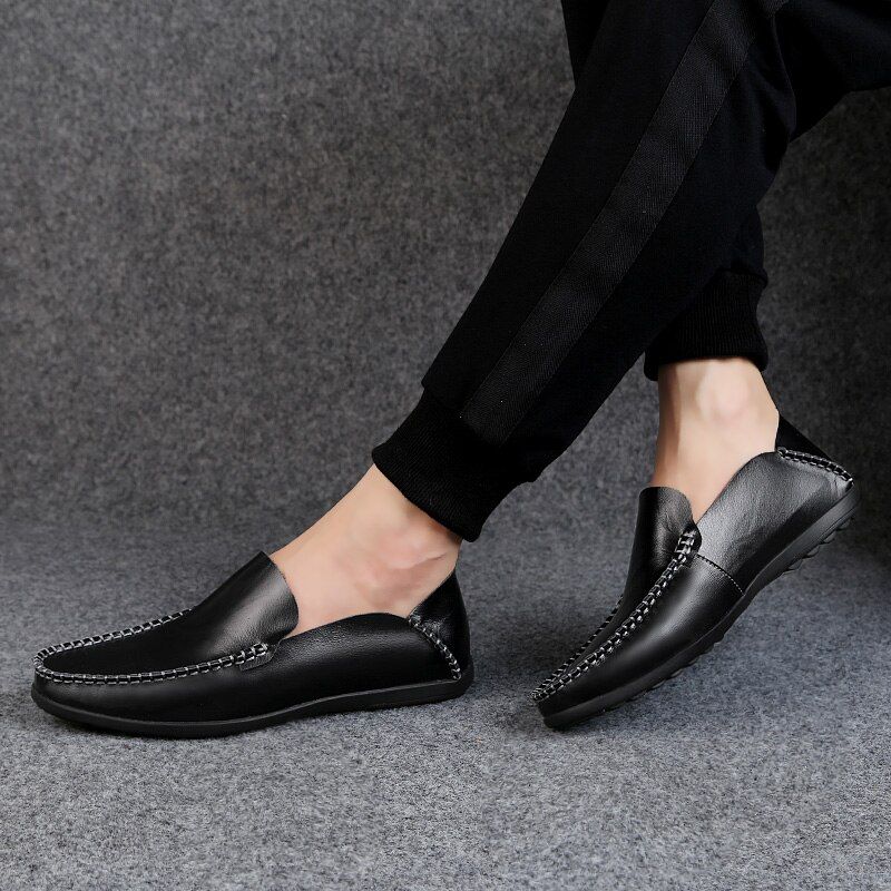 Harvey Heren Loafer Casual Schoenen - Koffie