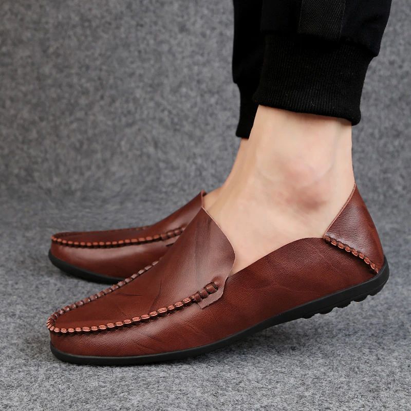 Harvey Heren Loafer Casual Schoenen - Koffie
