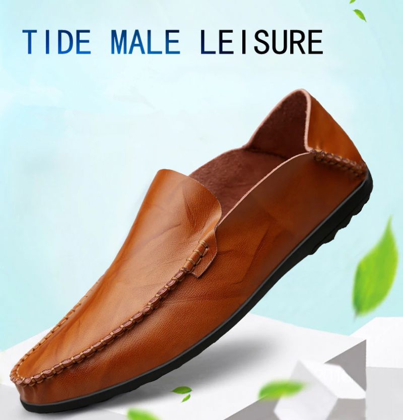Harvey Heren Loafer Casual Schoenen - Koffie