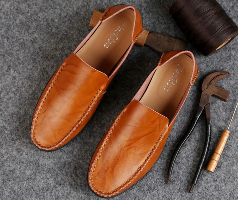 Harvey Heren Loafer Casual Schoenen - Koffie