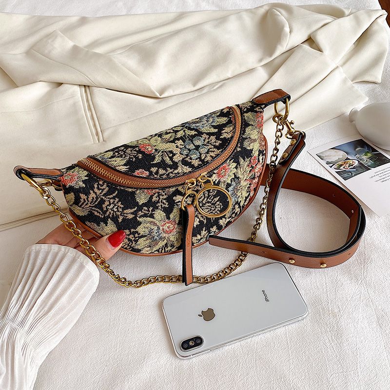 Hasan Dames Designer Luxe Stoffen Handtas - Zwart