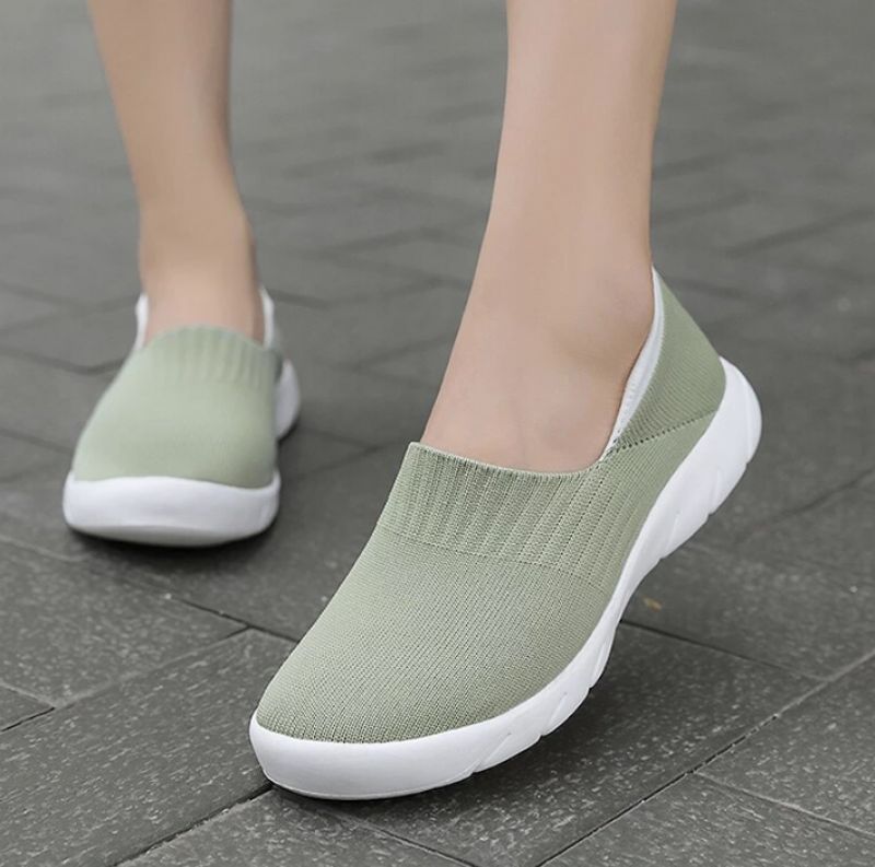 Hazel Dames Slip-on Schoenen - Groen