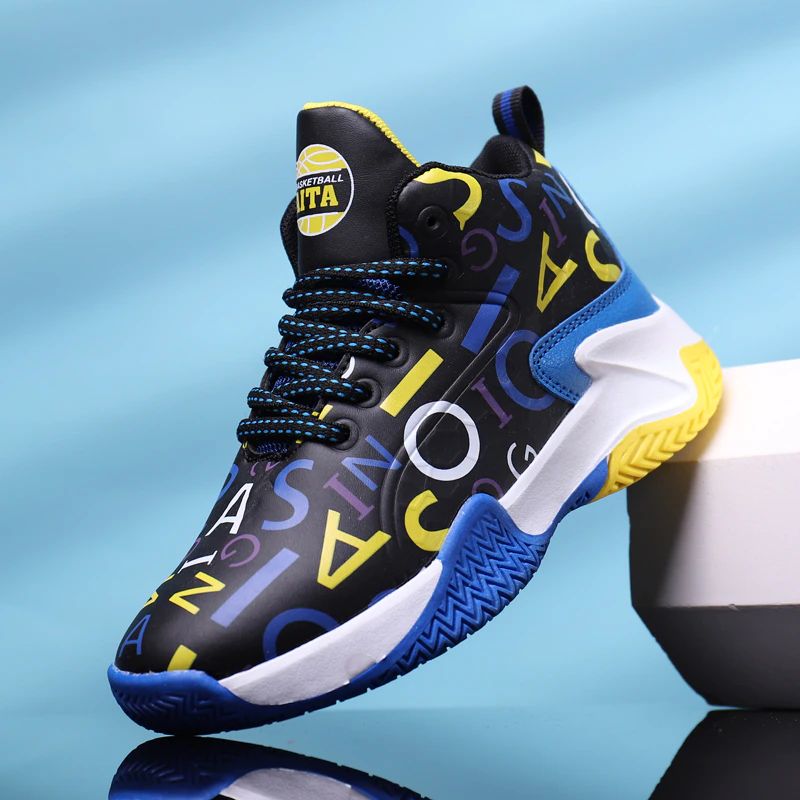 Heissler Jongens Basketbalschoenen - Zwart