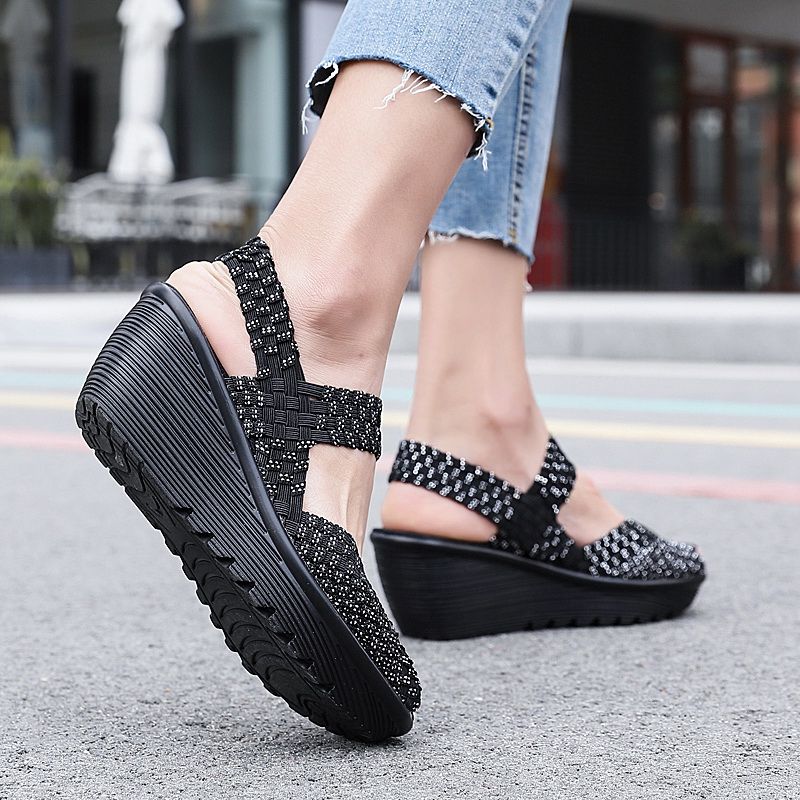 Hera Dames Wedges - Grijs
