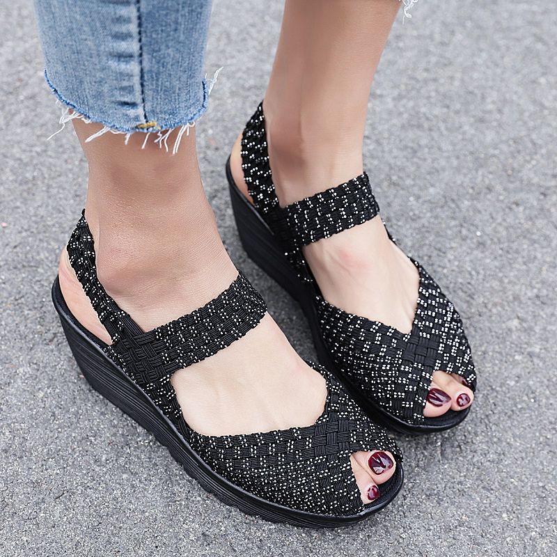 Hera Dames Wedges - Grijs