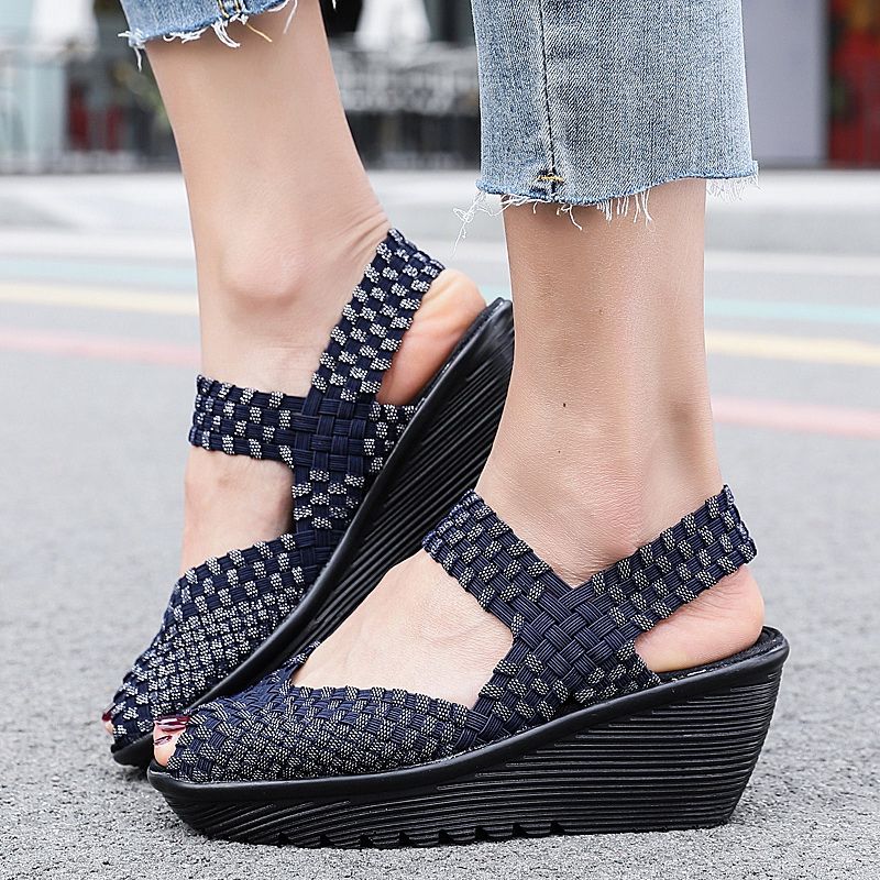 Hera Dames Wedges - Grijs