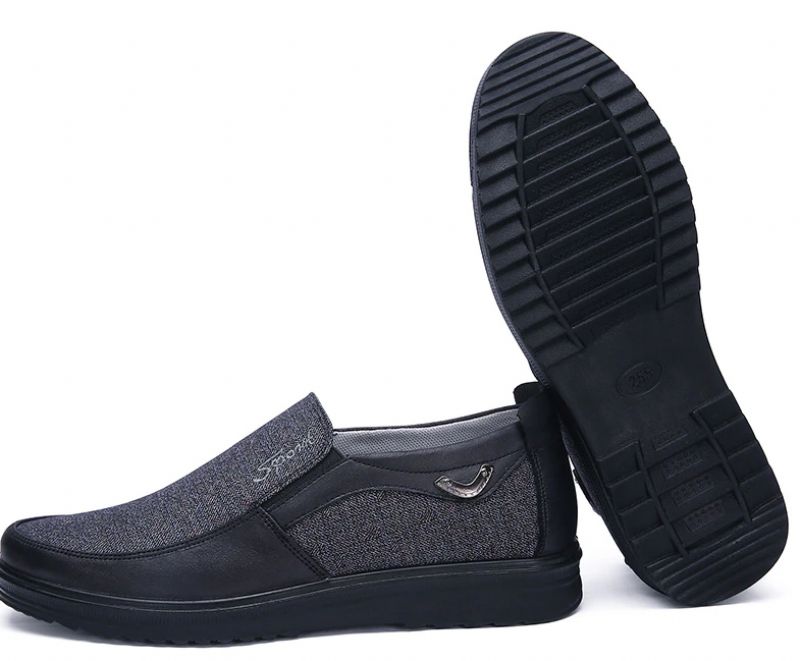 Heredia Heren Loafers Geklede Schoenen - Zwart