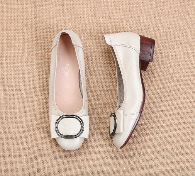 Herminia Dames Pumps Schoenen - Beige