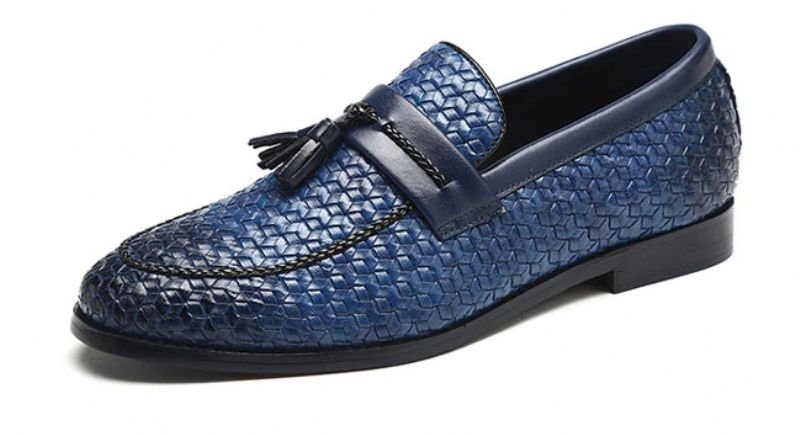 Hershel Heren Loafers Dress Schoenen - Blauw