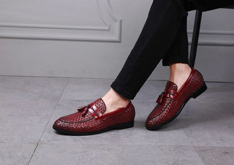 Hershel Heren Loafers Dress Schoenen - Blauw