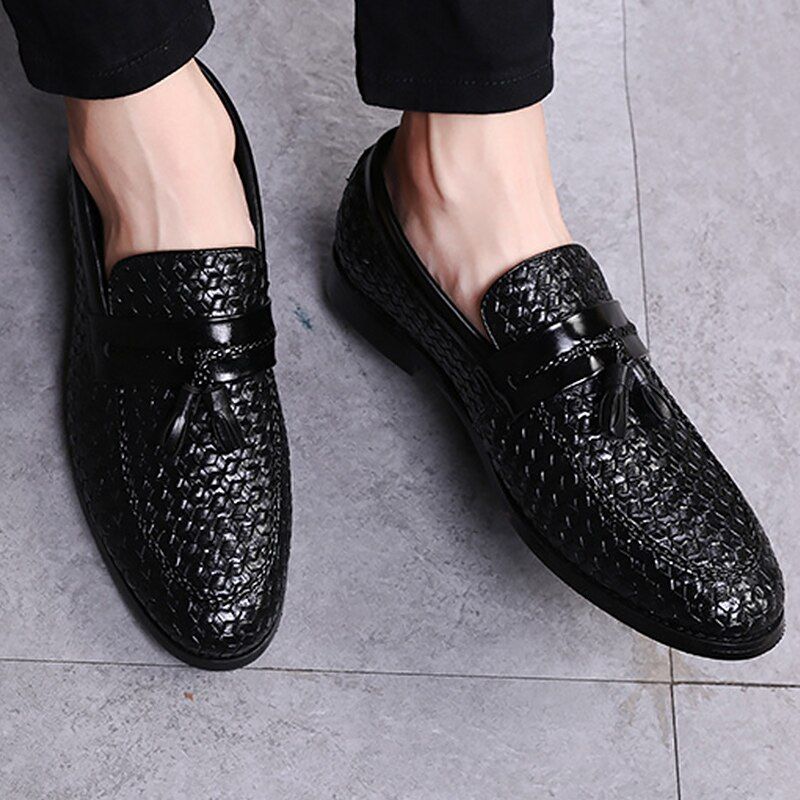 Hershel Heren Loafers Dress Schoenen - Blauw