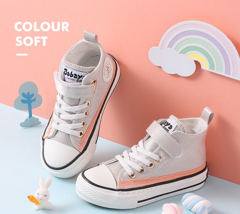 Hilaria Meisjes High Top Sneaker - Grijs