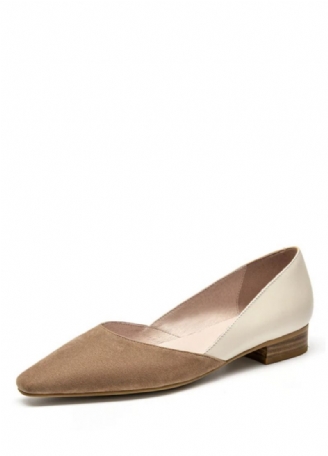 Hilaria Platte Leren Schoenen Voor Dames