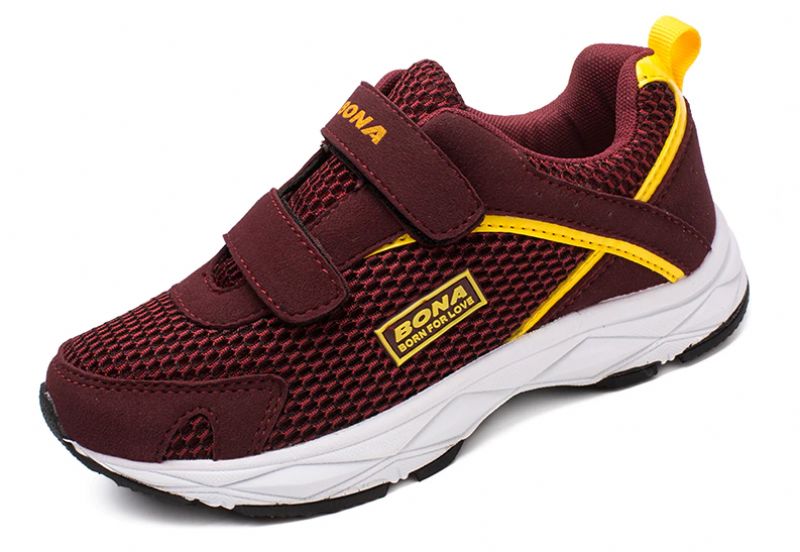 Hilderoy Unisex Kinderen Casual Sneaker - Bordeaux