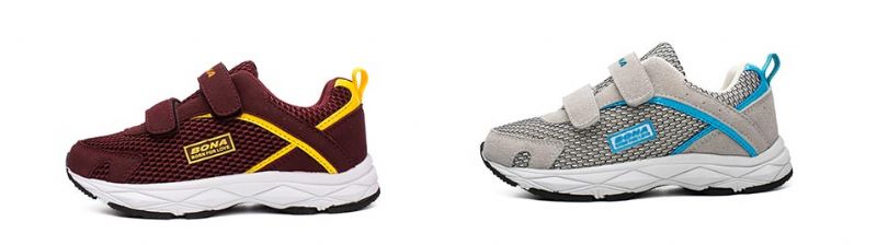 Hilderoy Unisex Kinderen Casual Sneaker - Bordeaux