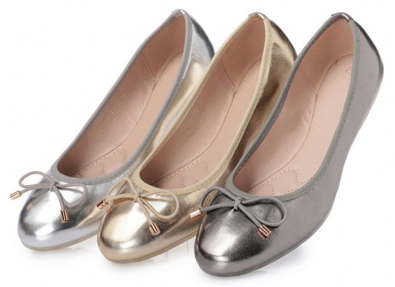 Hope Dames Platte Schoenen - Goud