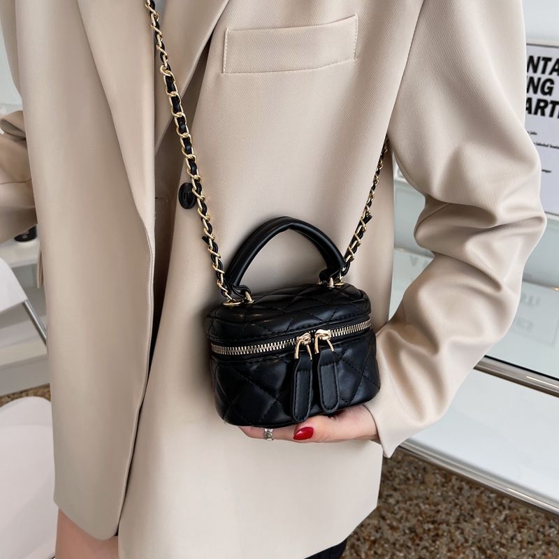 Horacio Dames Luxe Mini Box Handtas - Zwart