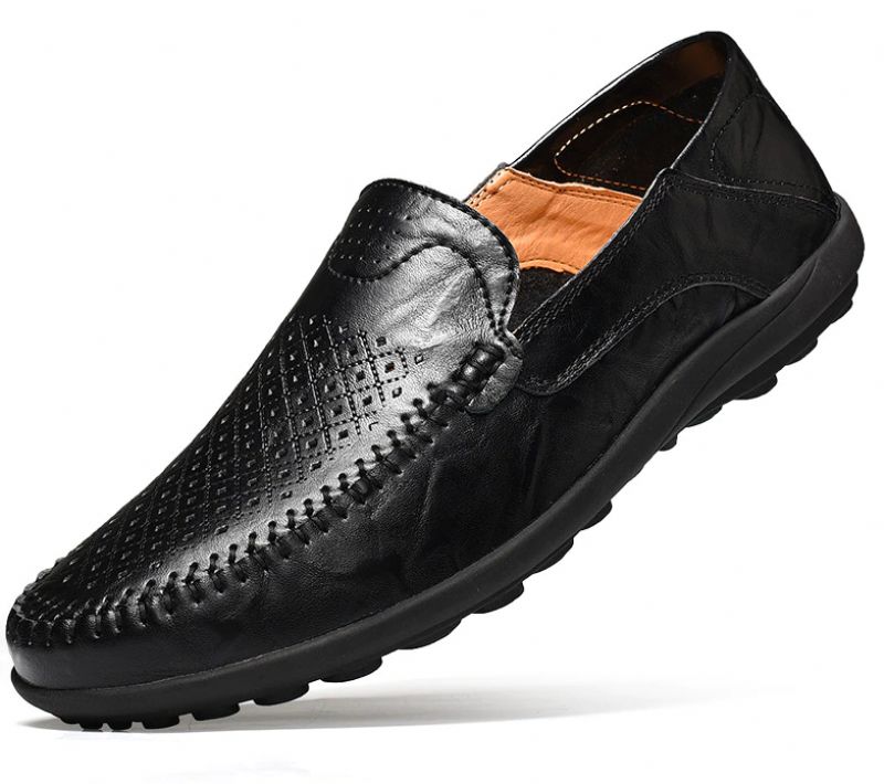 Hudson Heren Loafers Casual Schoenen - Zwart