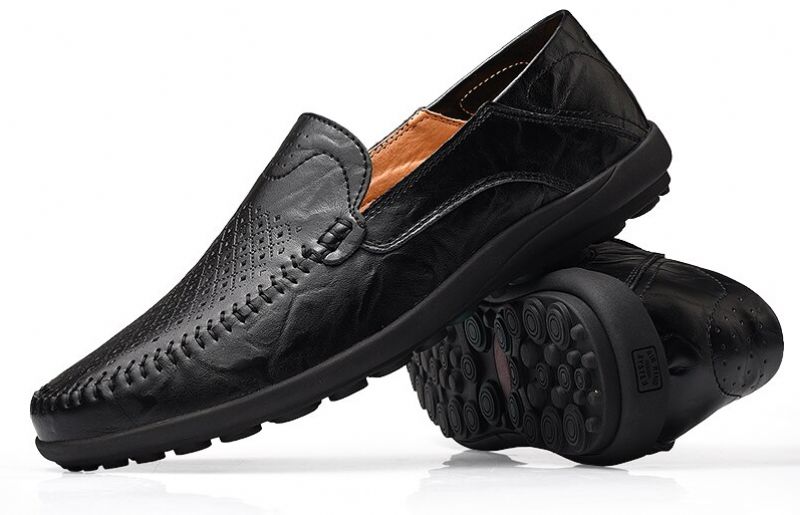 Hudson Heren Loafers Casual Schoenen - Zwart