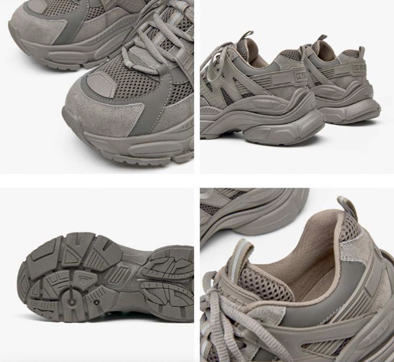 Hugbel Dames Sneaker Ademende Sneakers - Grijs