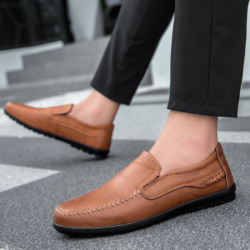 Hunter Heren Loafers Geklede Schoenen - Bruin