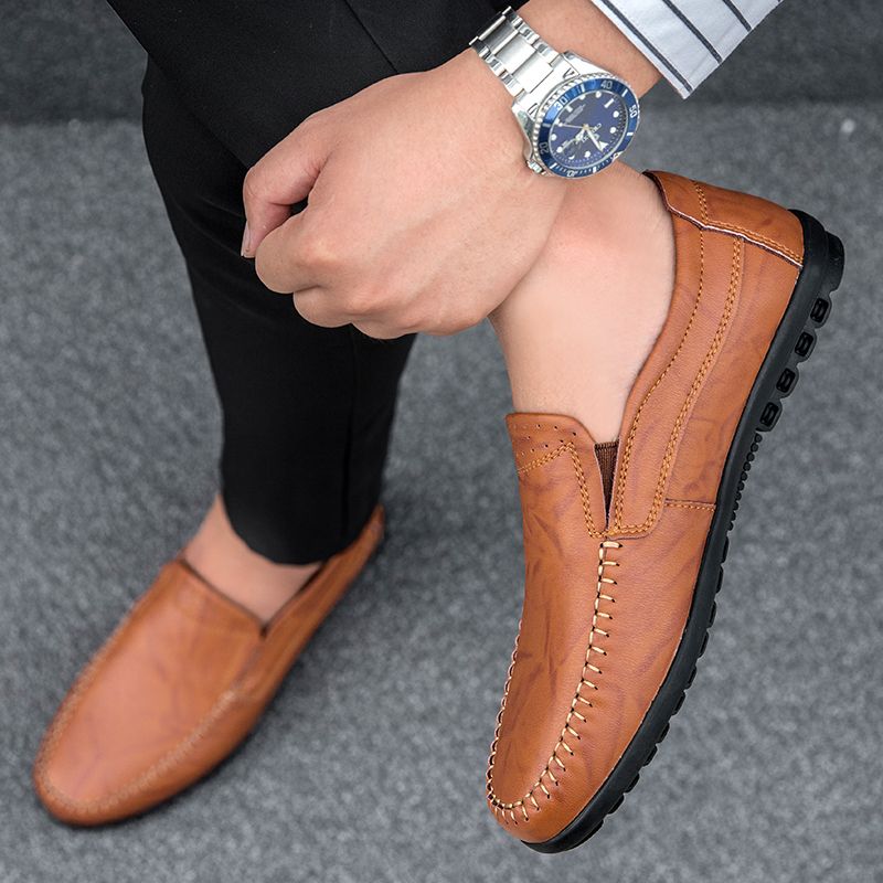 Hunter Heren Loafers Geklede Schoenen - Bruin