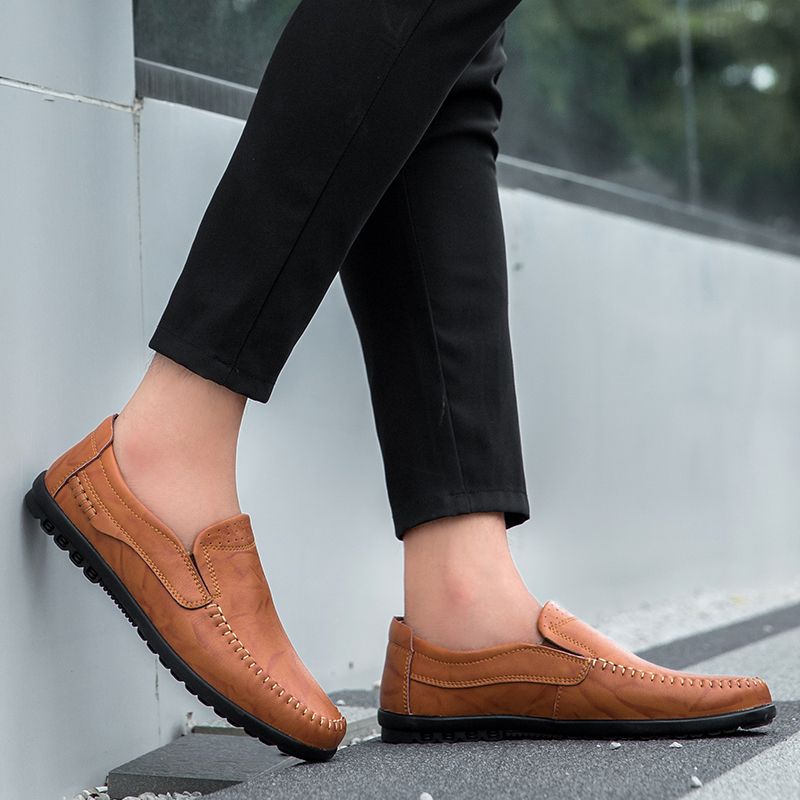Hunter Heren Loafers Geklede Schoenen - Bruin