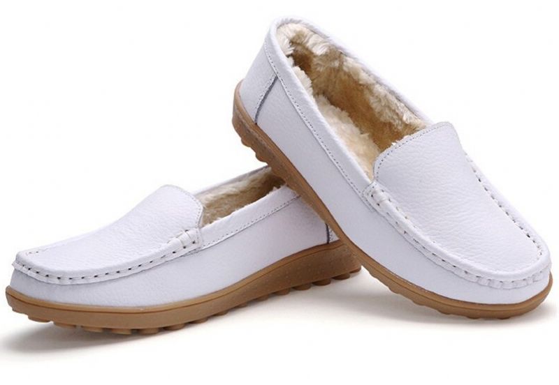 Ibana Dames Leren Loafer - Wit