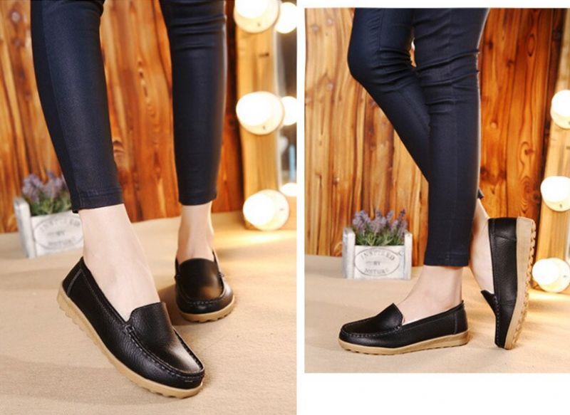 Ibana Dames Leren Loafer - Wit