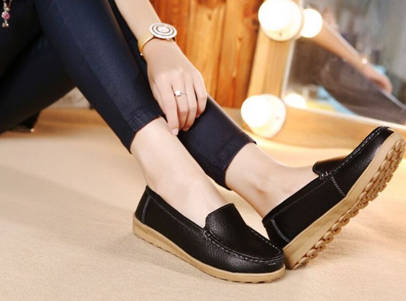 Ibana Dames Leren Loafer - Wit