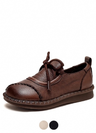 Idalia Dames Leren Loafers Schoenen