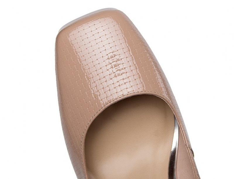 Idaly Dames Hakken Pumps - Abrikoos