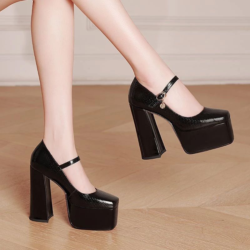 Idaly Dames Hakken Pumps - Abrikoos