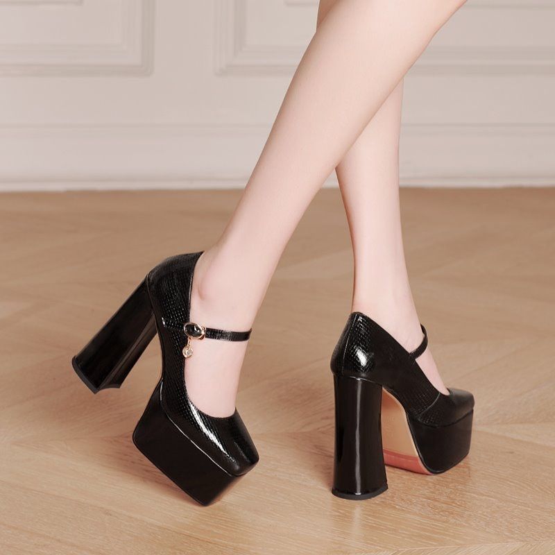 Idaly Dames Hakken Pumps - Abrikoos