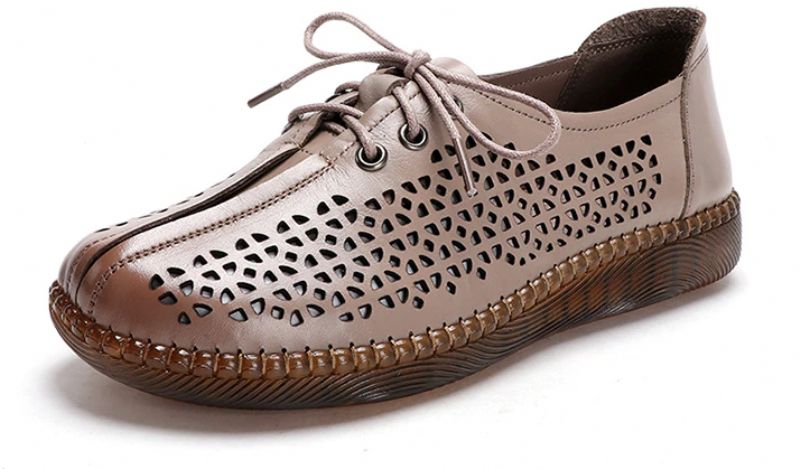 Imbert Dames Hollow Out Oxfords Schoenen - Zwart