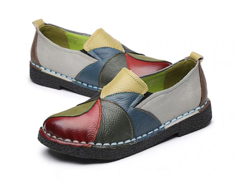 Iris Dames Loafers Schoenen - Groen