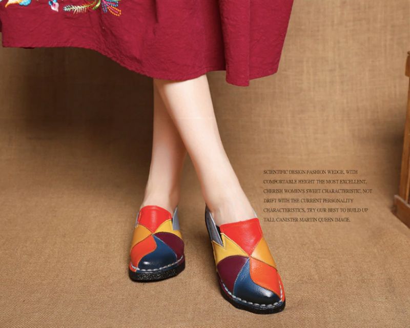 Iris Dames Loafers Schoenen - Groen